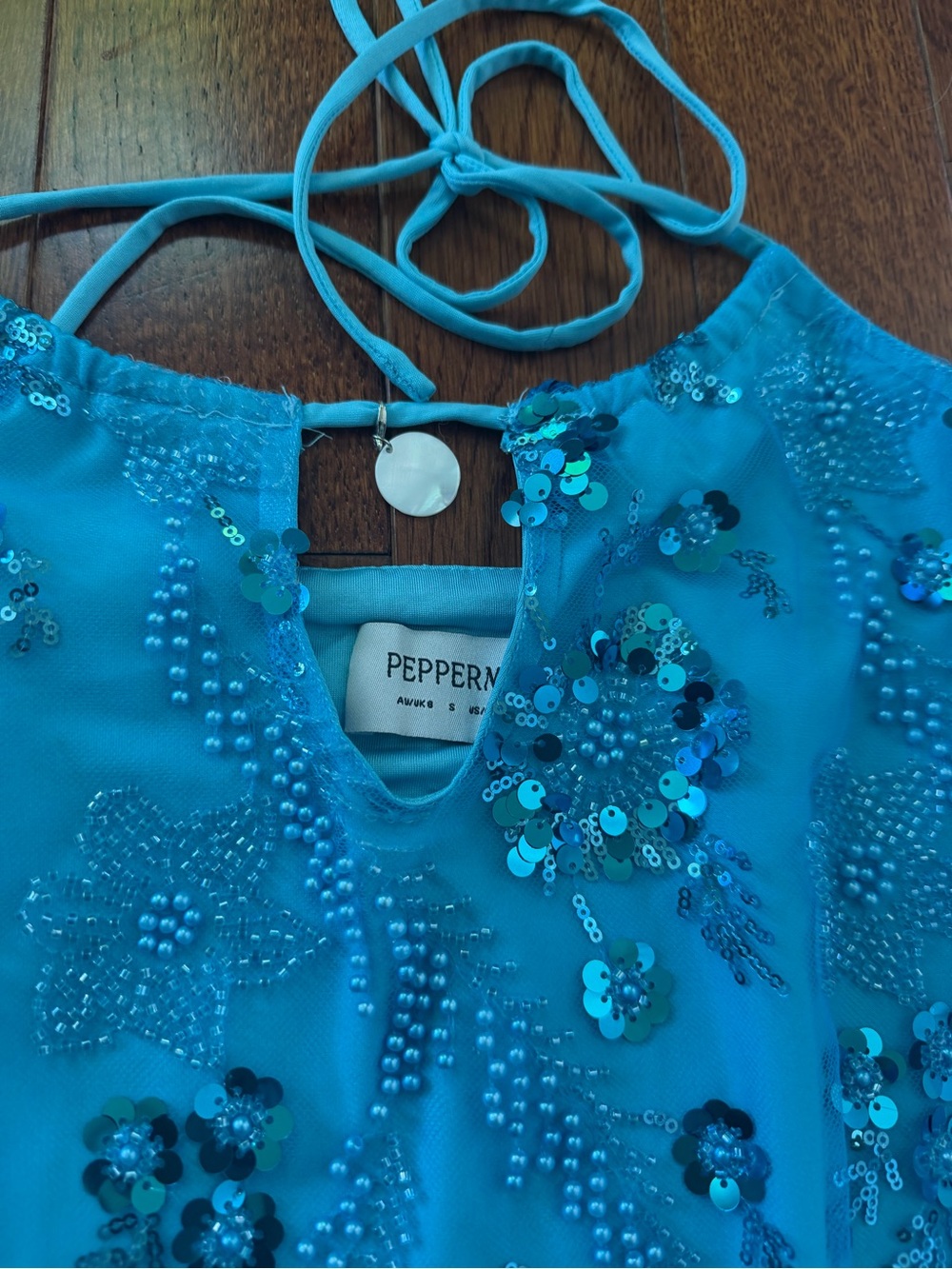 Peppermayo Bebe beaded mini dress - Picture 3 of 8
